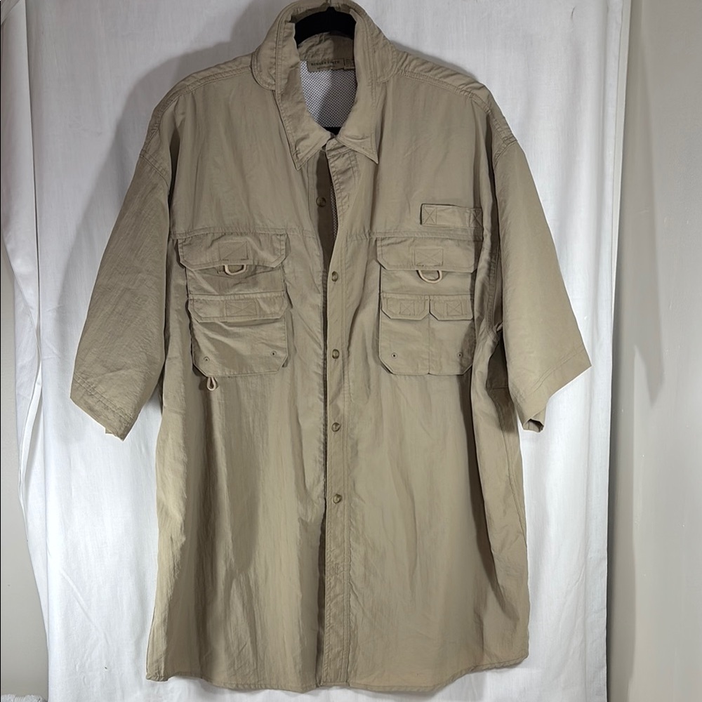 Rugged Earth Men's Tan Utility Vented Shirt